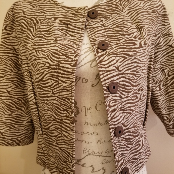 💜Michael Kors Animal Print Cropped Jacket!💕💕 - Picture 3 of 8